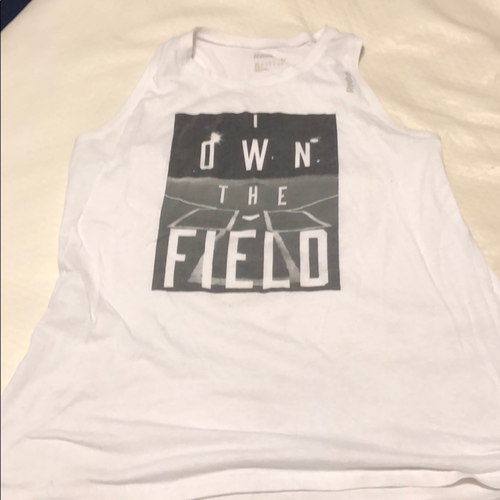 Athletic cut reebok tank